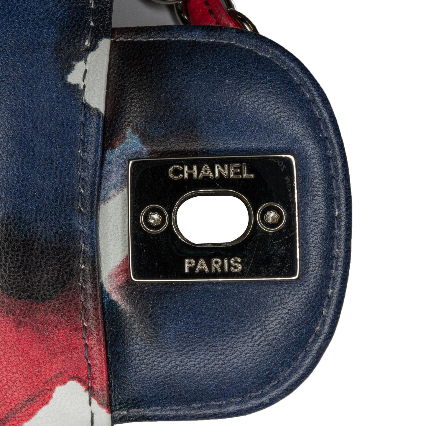 Chanel Mini Square Classic Printed Lambskin Airlines Flap (SHG-hfSUwf)