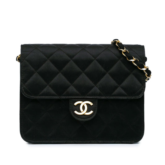 Chanel Mini Square Classic Satin Single Flap