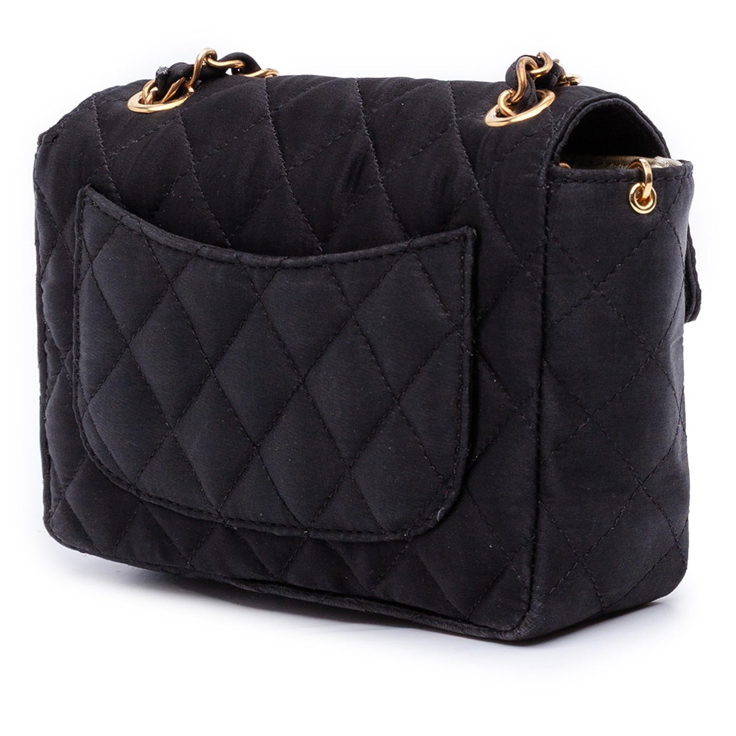 Chanel Mini Square Classic Satin Single Flap