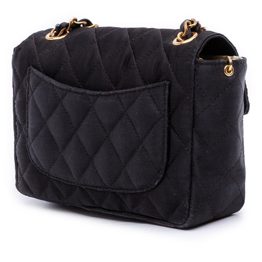 Chanel Mini Square Classic Satin Single Flap