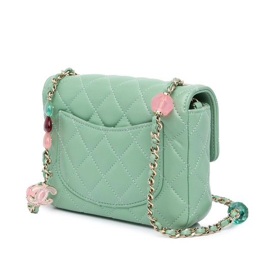 Chanel Mini Square Lambskin Candy Hearts Flap (SHG-1Ku7iU)