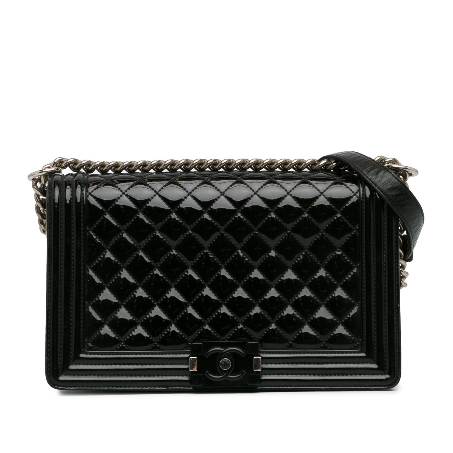 Luxury Chanel New Medium Patent Boy Flap (SHG-qryhXJ)