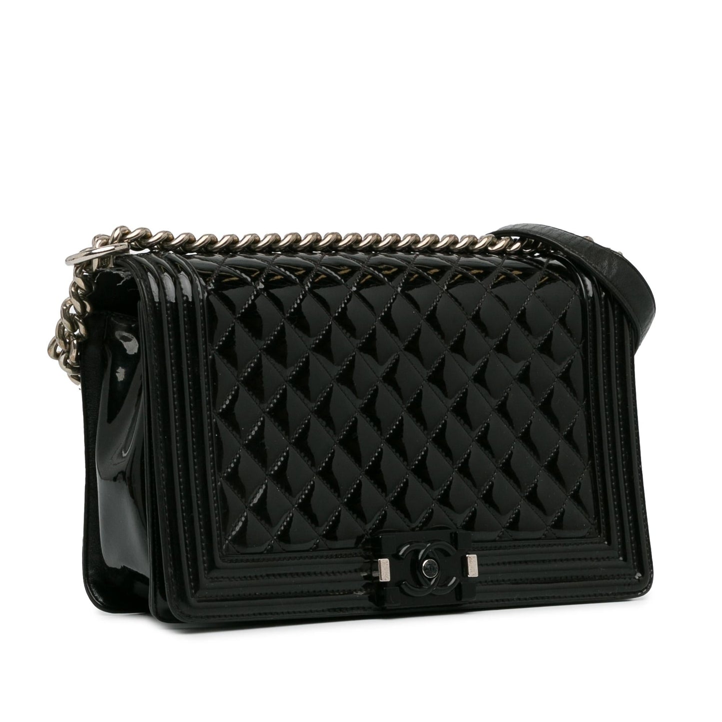 Luxury Chanel New Medium Patent Boy Flap (SHG-qryhXJ)