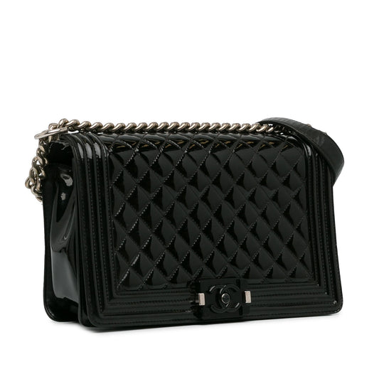 Luxury Chanel New Medium Patent Boy Flap (SHG-qryhXJ)