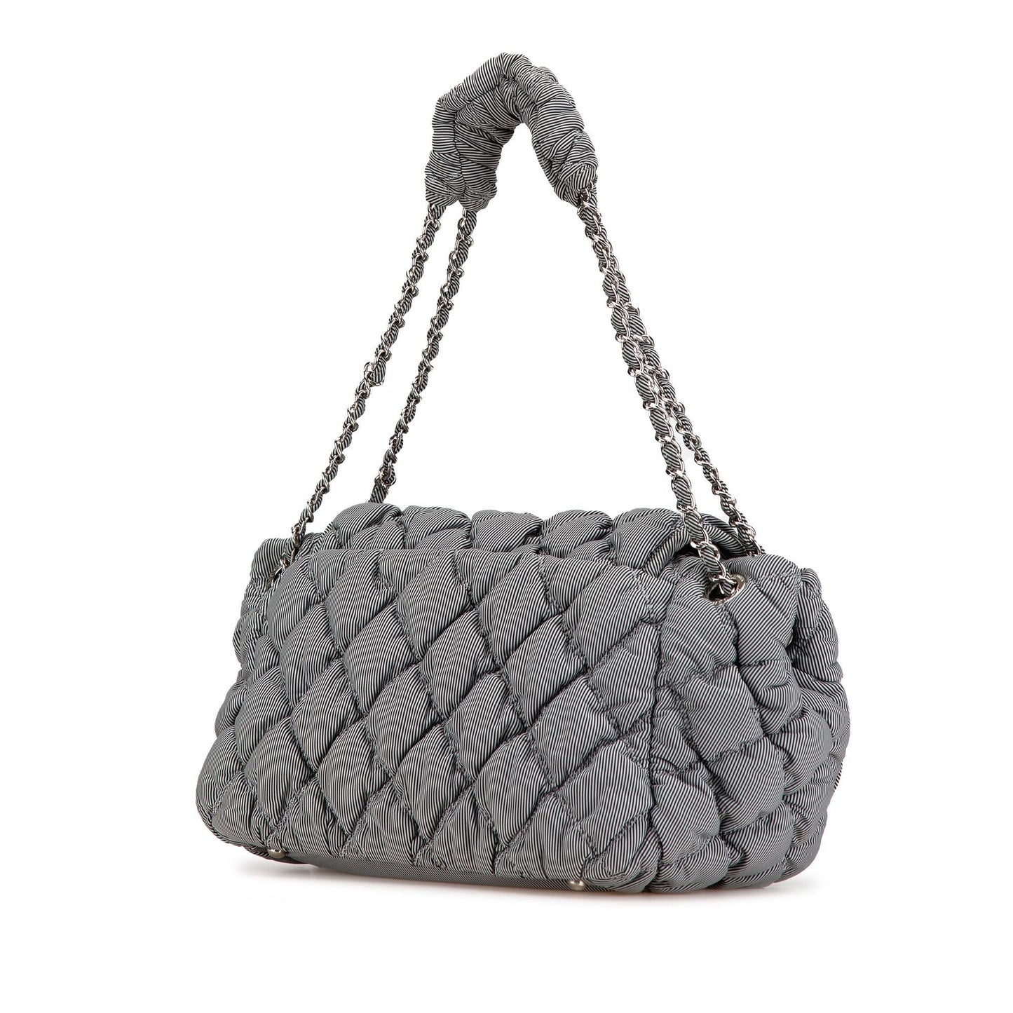 Chanel Nylon Quilted Bubble Accordion Chain Flap (SHG-cwY1i5)