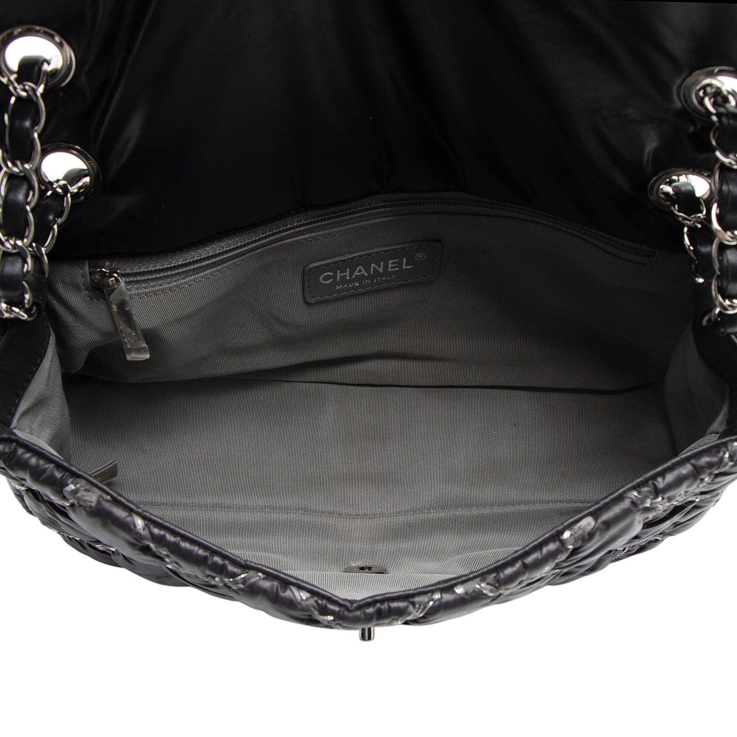 Chanel Nylon Quilted Tweed On Stitch Flap Bag (SHF-4UuNtD)