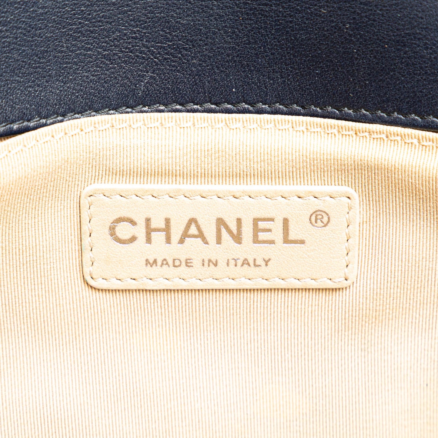 Chanel Old Medium Chevron and Diamond Quilted Lambskin Boy Flap
