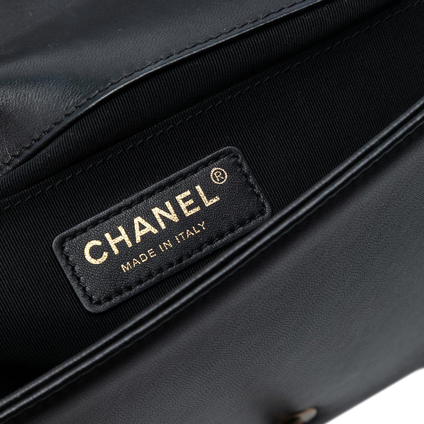 Chanel Old Medium Multicolor Quilted Lambskin Crest Boy Flap
