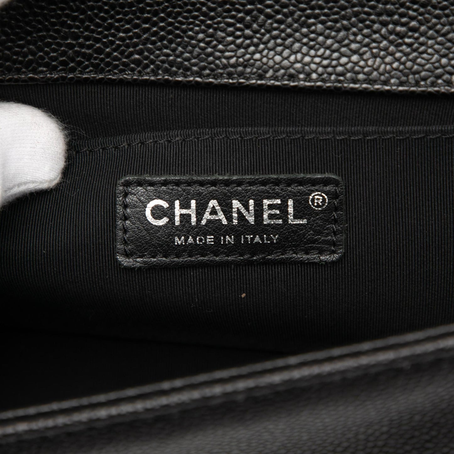 Chanel Old Medium Quilted Caviar Boy Flap