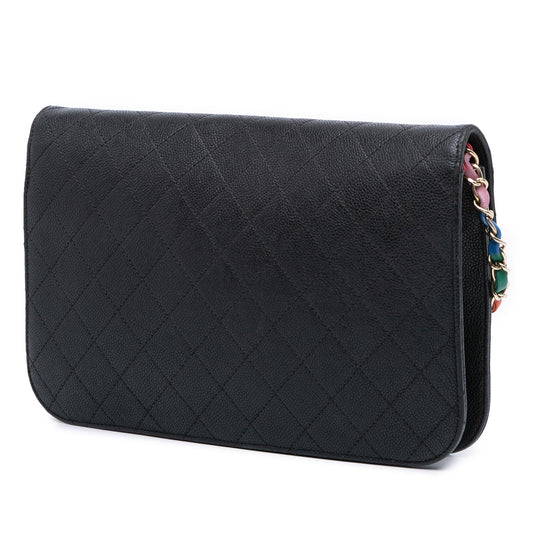 Chanel Paris Cuba Medium Caviar Thread Around Flap