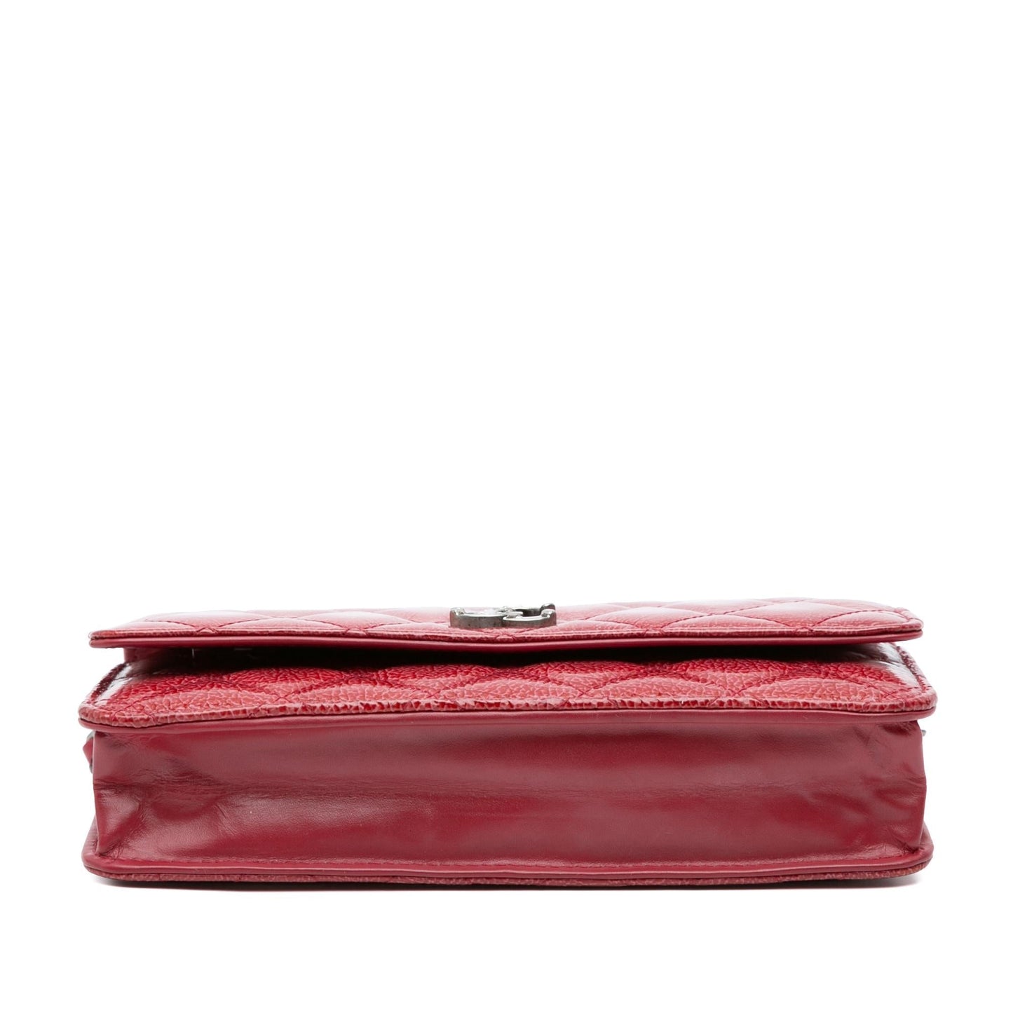 Luxury Chanel Paris Dallas CC Patent Goatskin Wallet on Chain (SHG-vrlUi1)