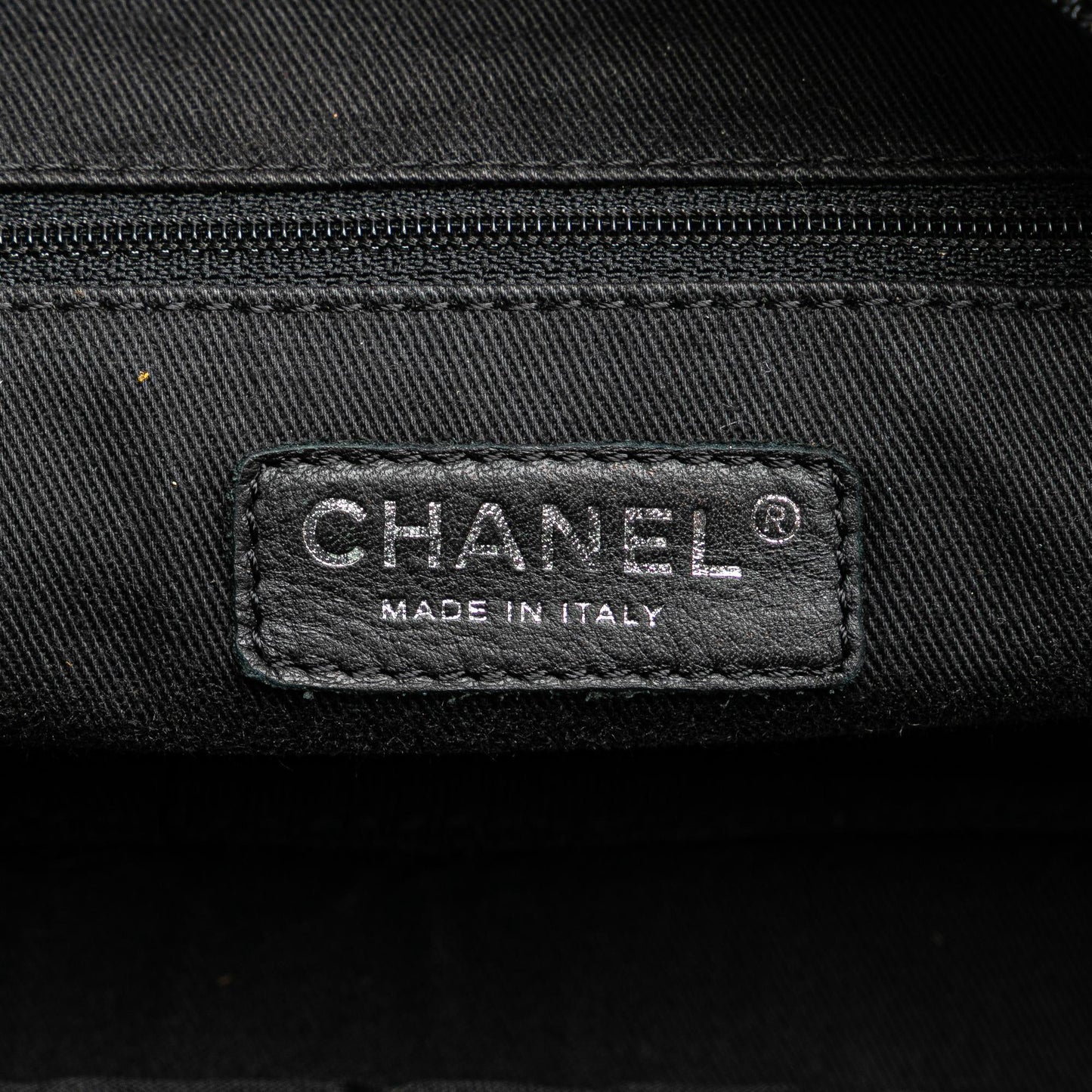 Chanel Paris New York Quilted Nylon Duffle Handbag