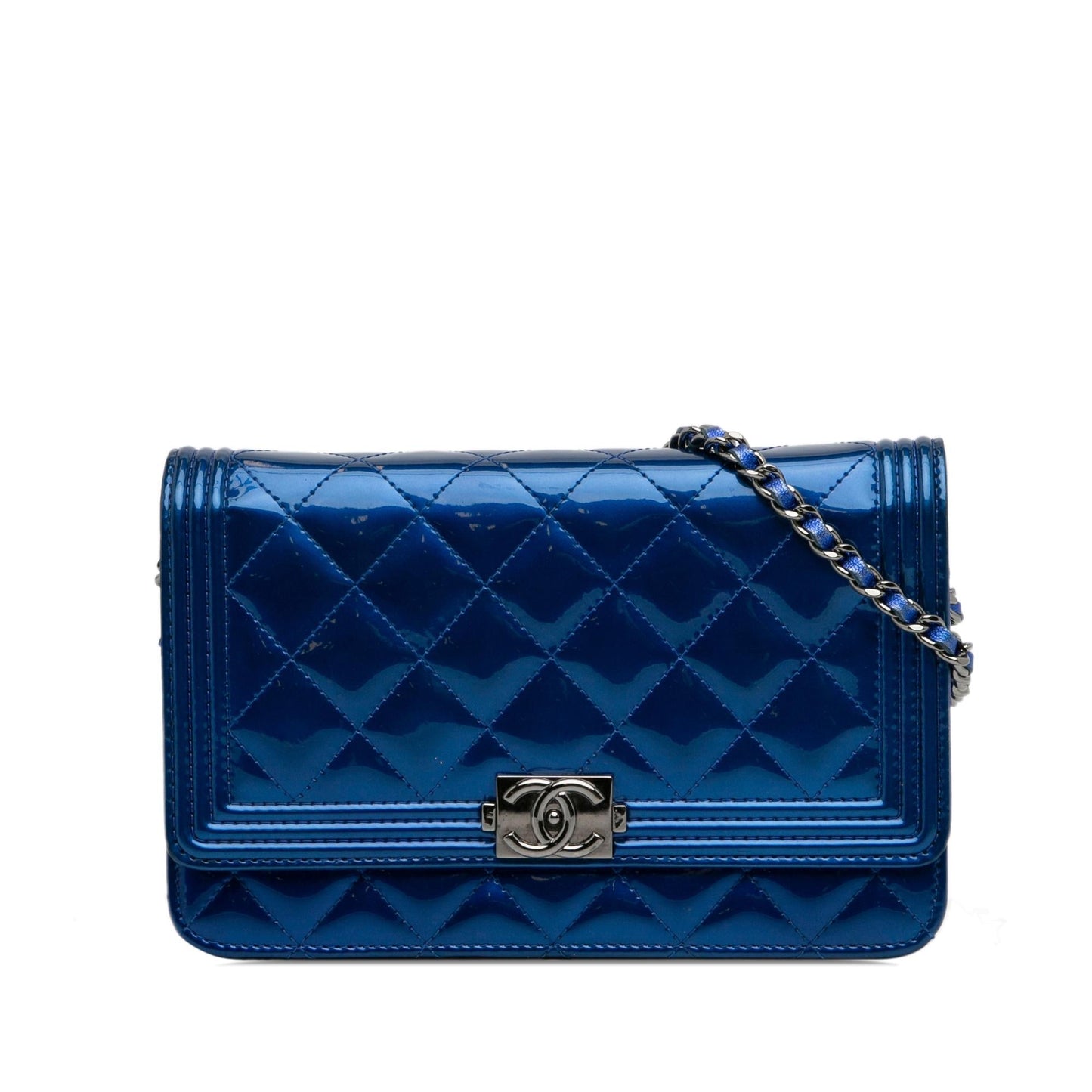 Luxury Chanel Patent Boy Wallet on Chain (SHG-0Lw1R6)