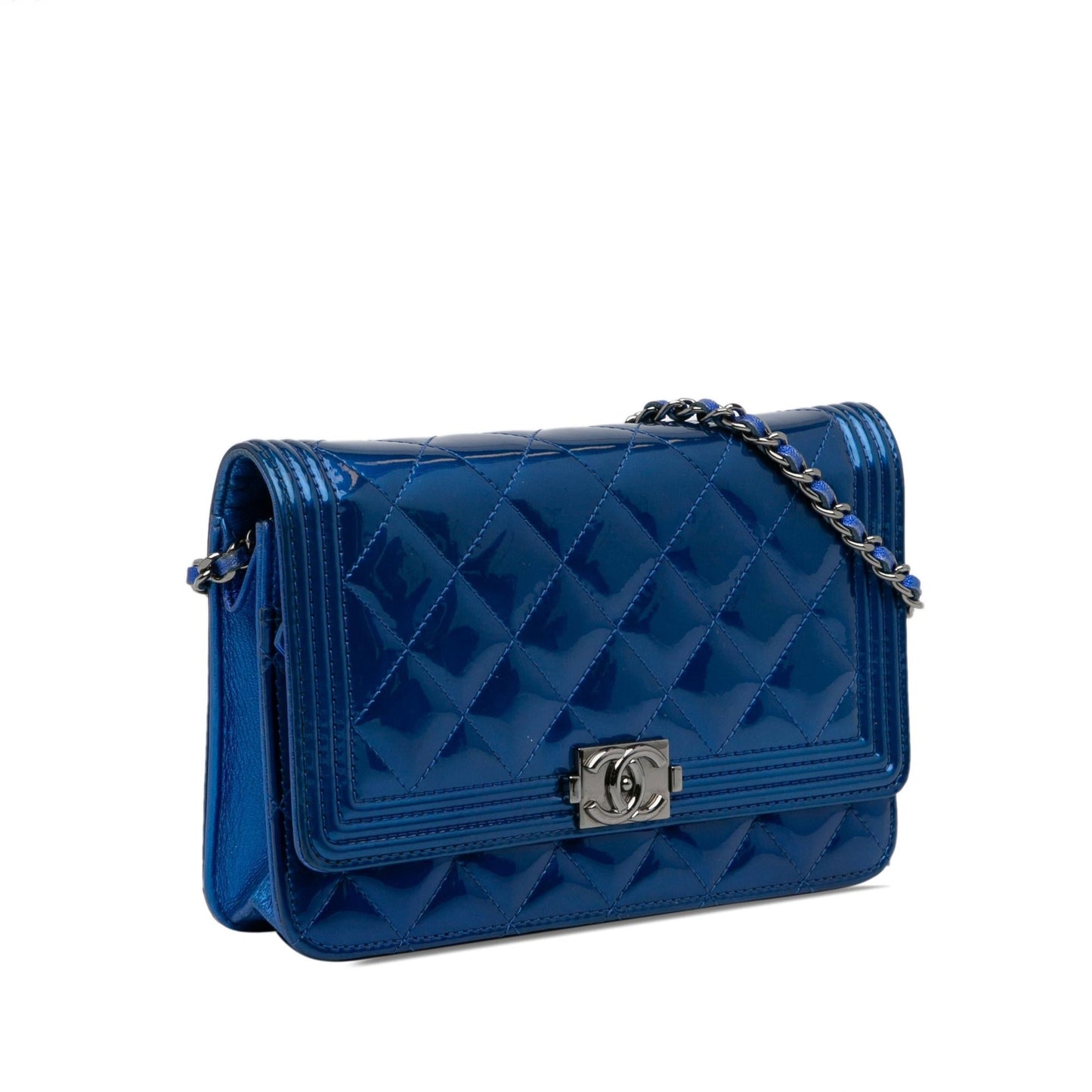 Luxury Chanel Patent Boy Wallet on Chain (SHG-0Lw1R6)