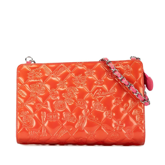 Luxury Chanel Patent Calfskin Lucky Symbols Shoulder Bag (SHG-ZPRkza)