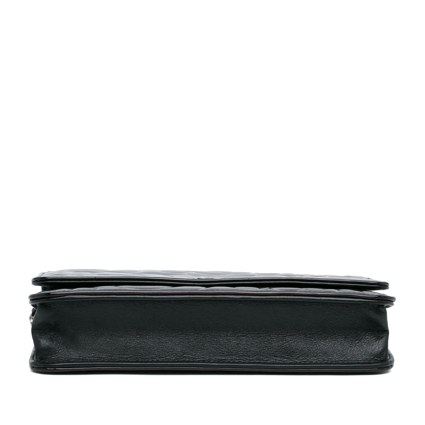 Luxury Chanel Patent Camellia Wallet On Chain (SHG-s5zcX3)