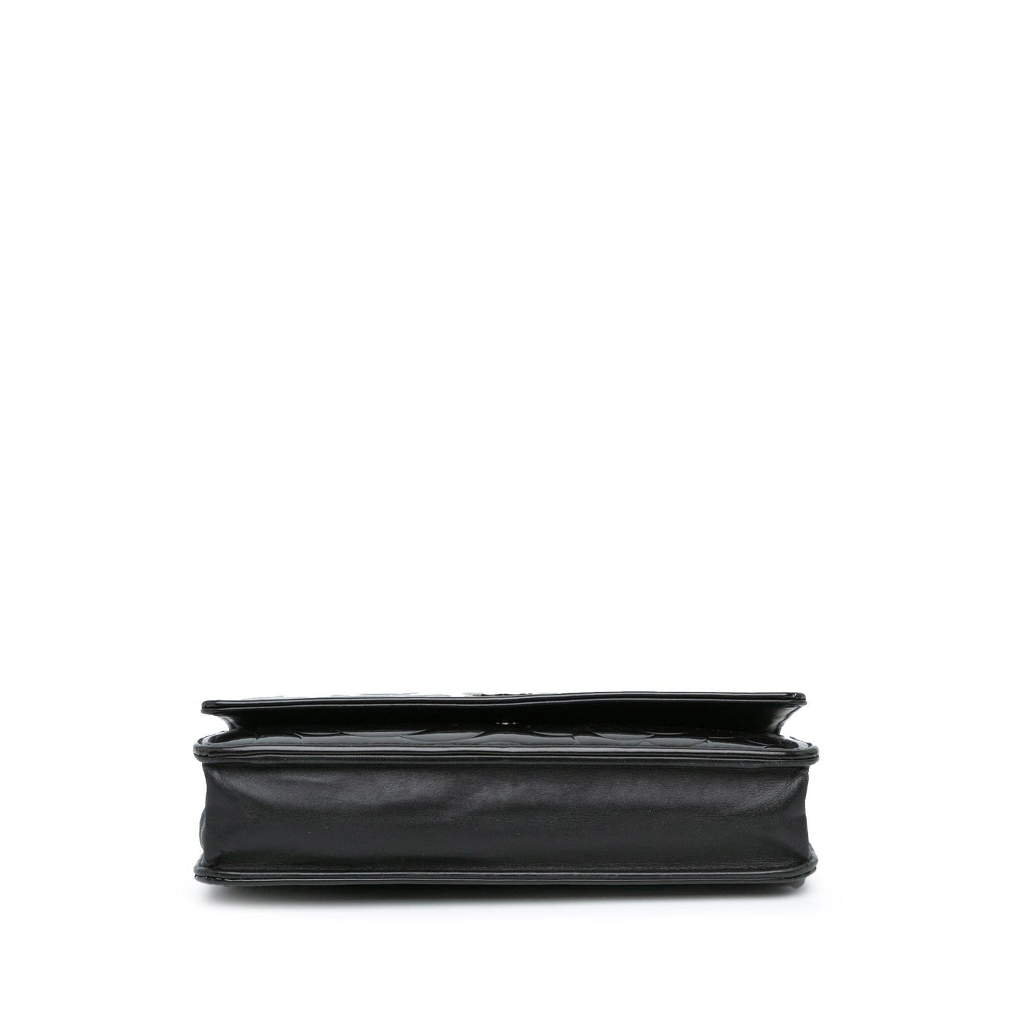 Luxury Chanel Patent Camellia Wallet On Chain (SHG-jbYGWh)