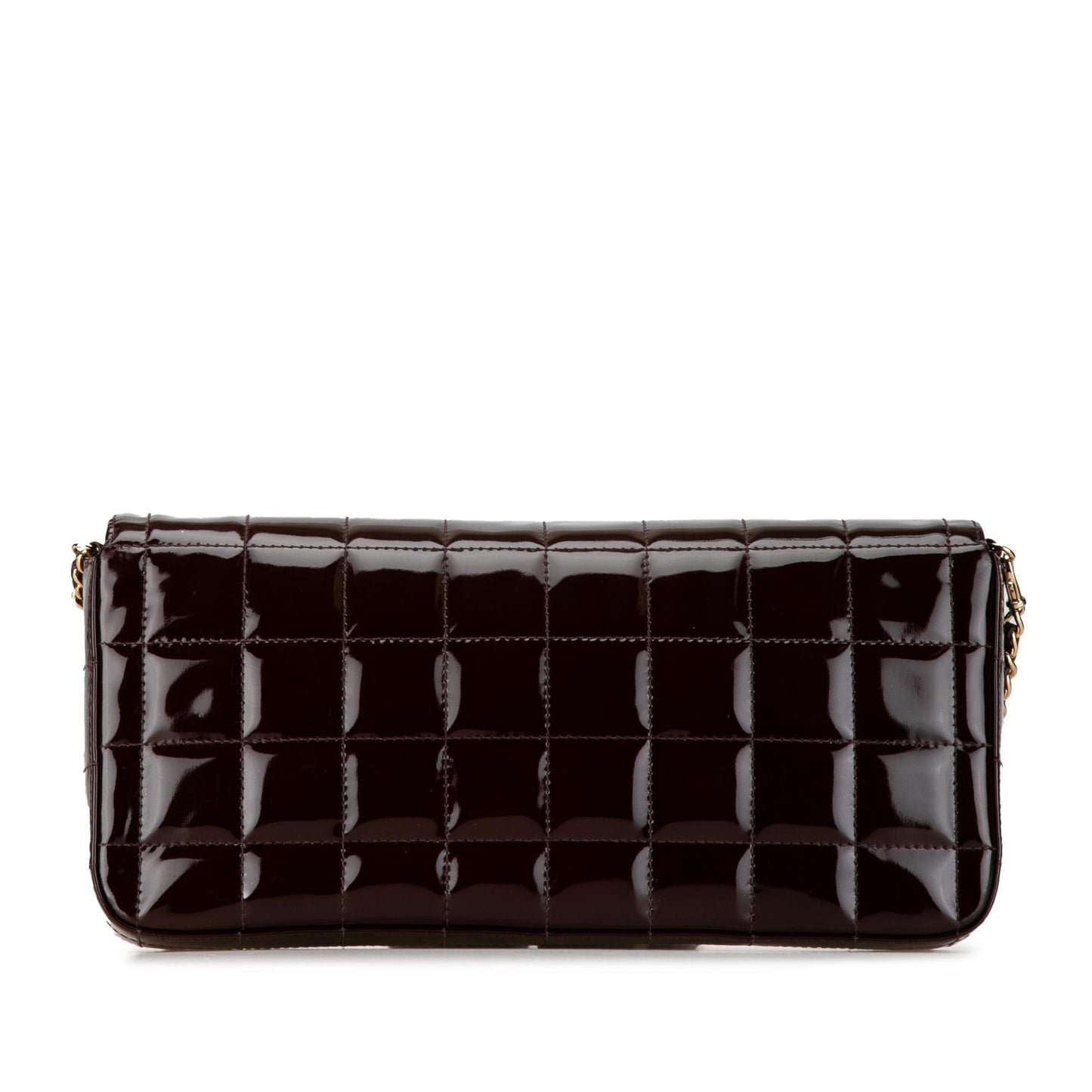 Luxury Chanel Patent Choco Bar East West Flap (SHG-0yHZCX)