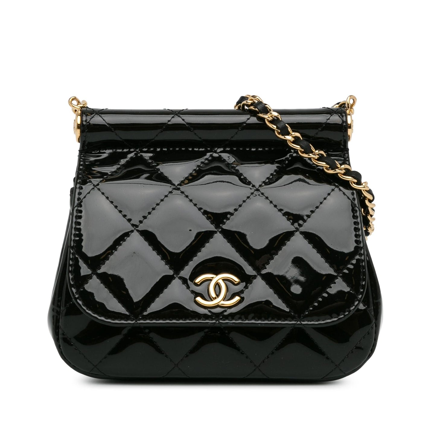 Luxury Chanel Patent Frame Clutch Flap with Chain (SHG-kmbz5Y)