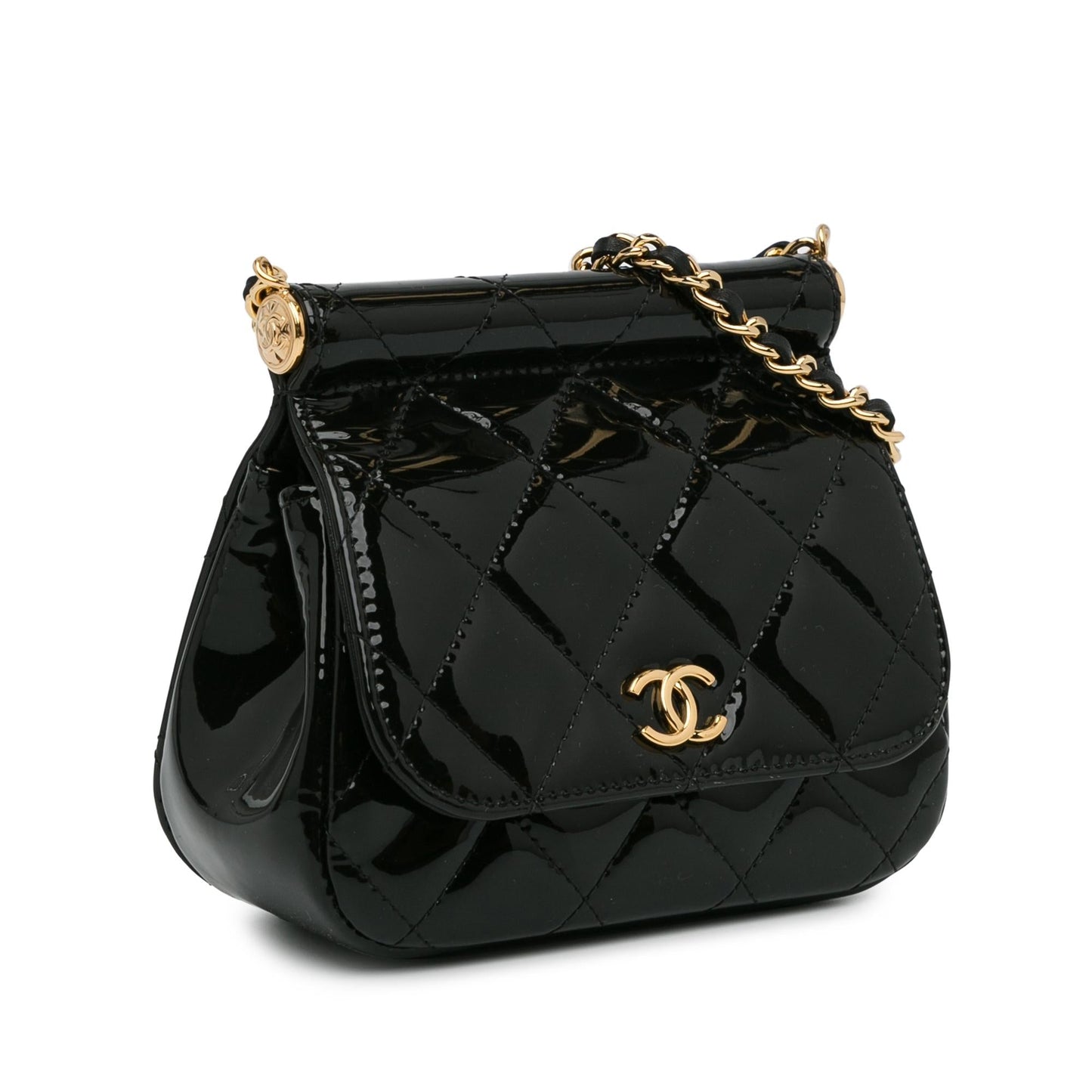 Luxury Chanel Patent Frame Clutch Flap with Chain (SHG-kmbz5Y)