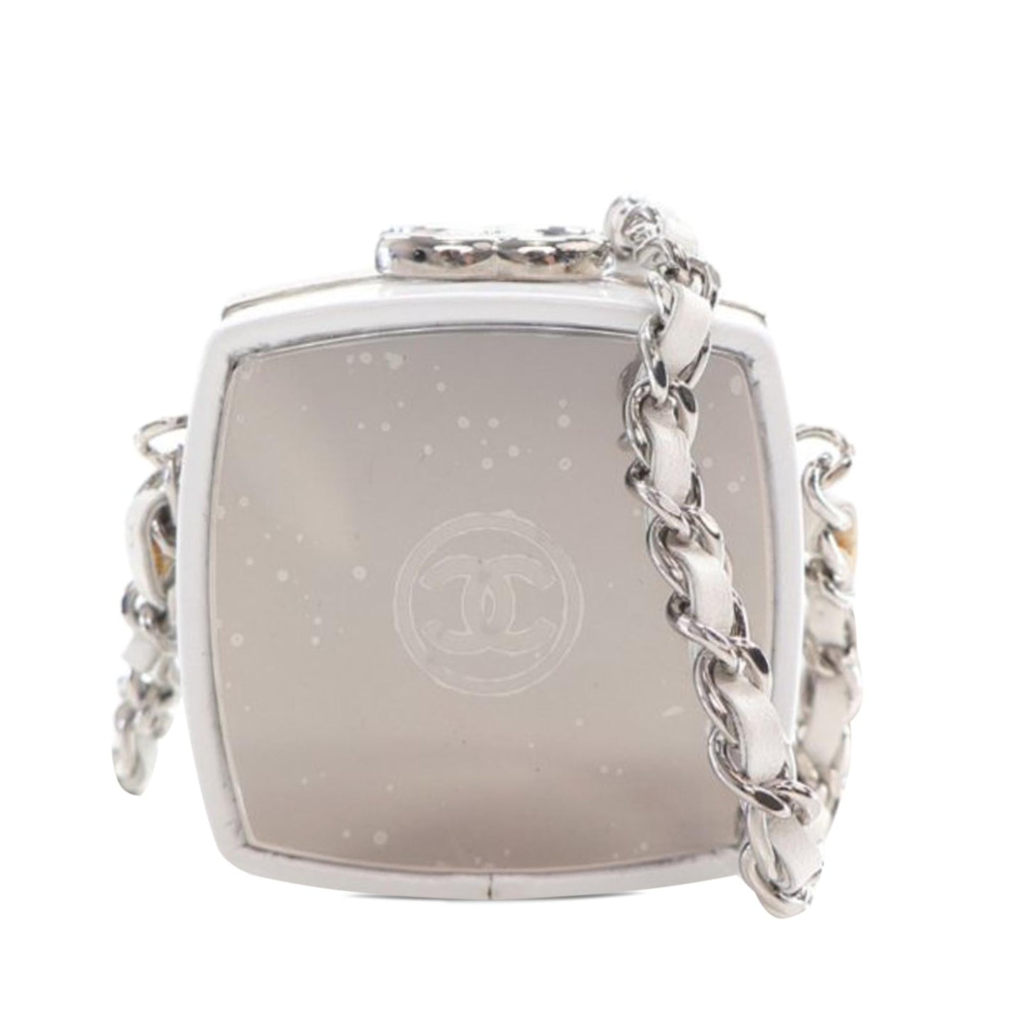 Luxury Chanel Patent Goatskin Make-Up Box Clutch With Chain (SHG-3G4ymB)