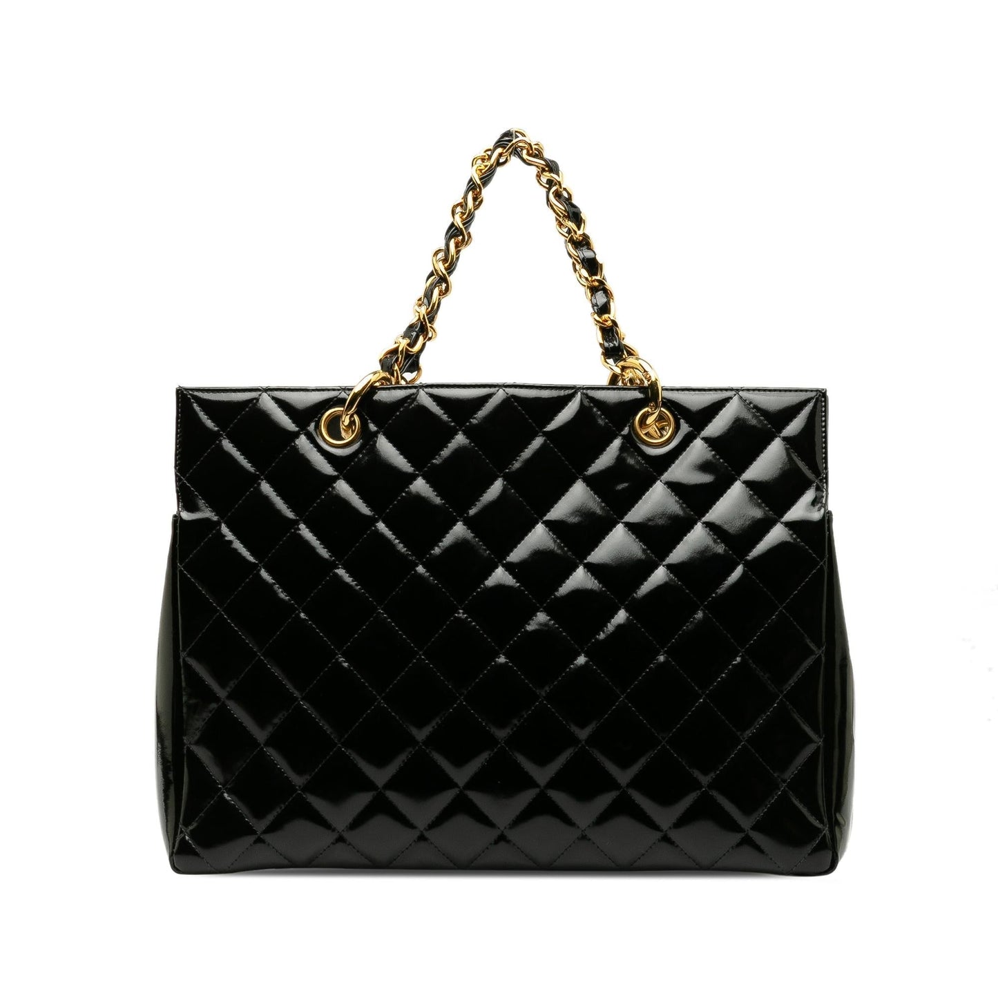 Luxury Chanel Patent Grand Shopping Tote (SHG-QBf2Cd)