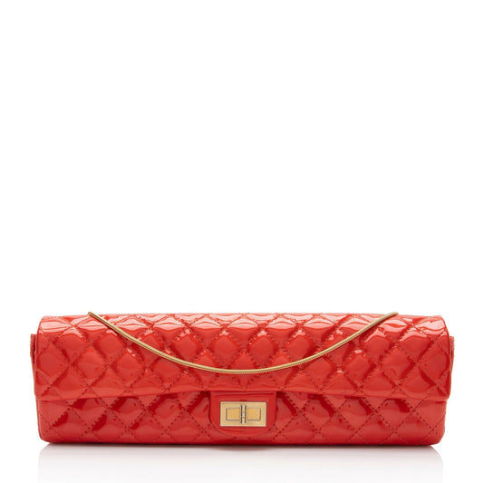 Luxury Chanel Patent Leather 2.55 Reissue E/W Clutch (SHF-Og65LE)