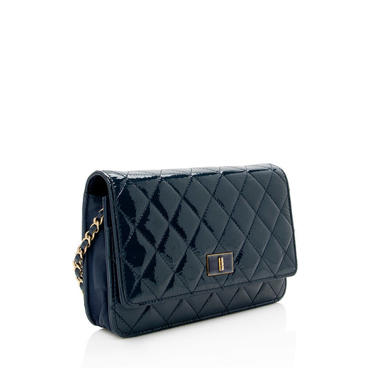 Luxury Chanel Patent Leather 2.55 Reissue Wallet on Chain Bag (SHF-15920)