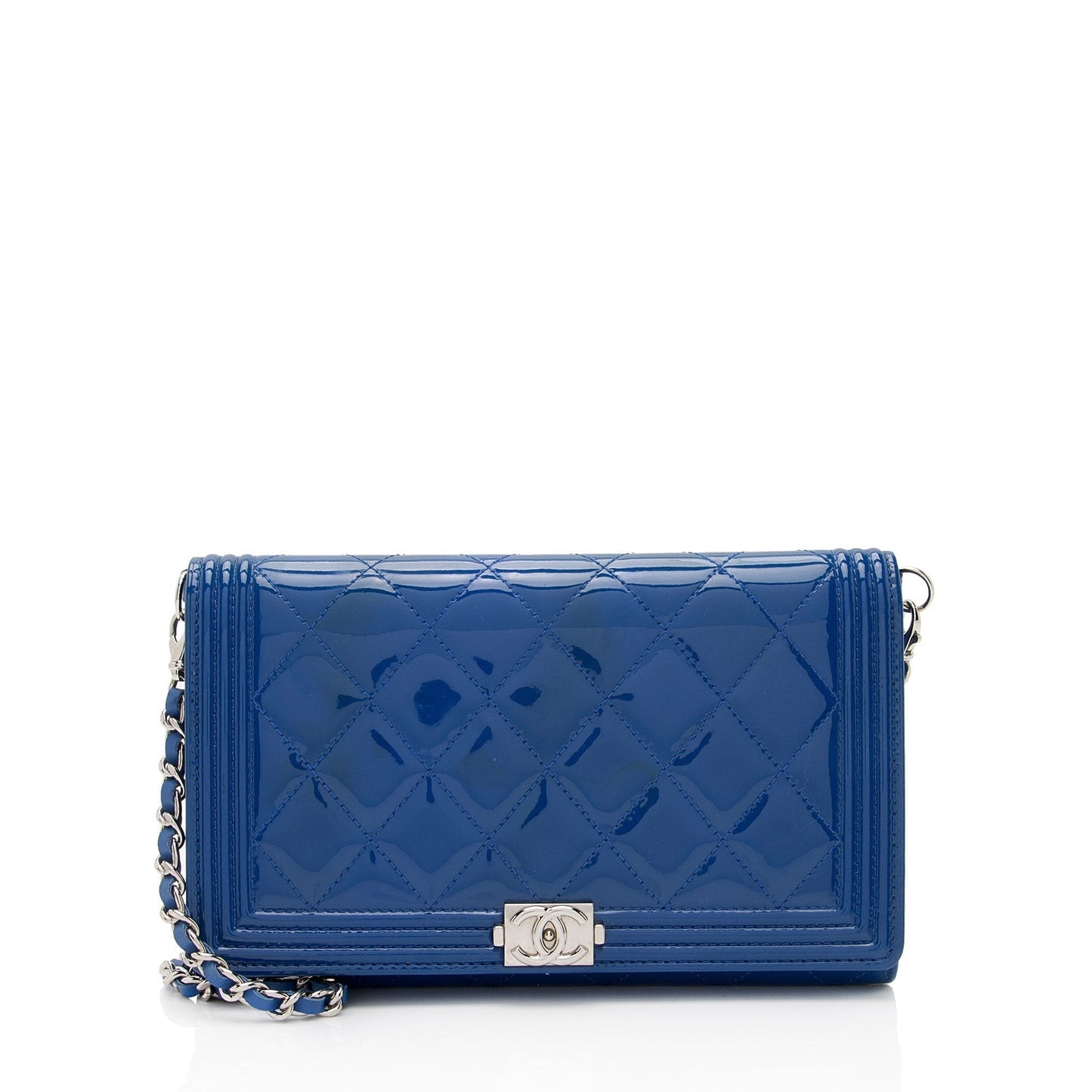 Luxury Chanel Patent Leather Boy Clutch on Chain Bag (SHF-56IpnS)