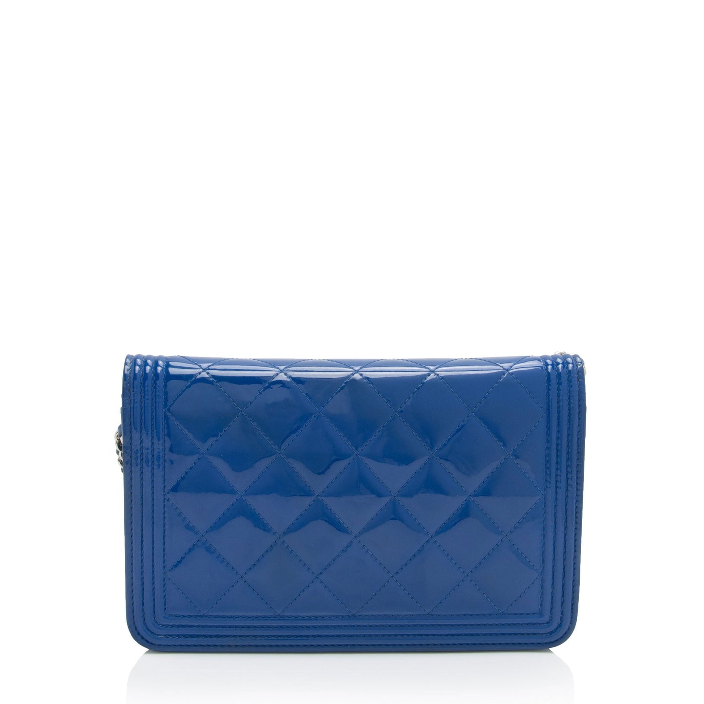 Luxury Chanel Patent Leather Boy Wallet on Chain (SHF-sHLroH)