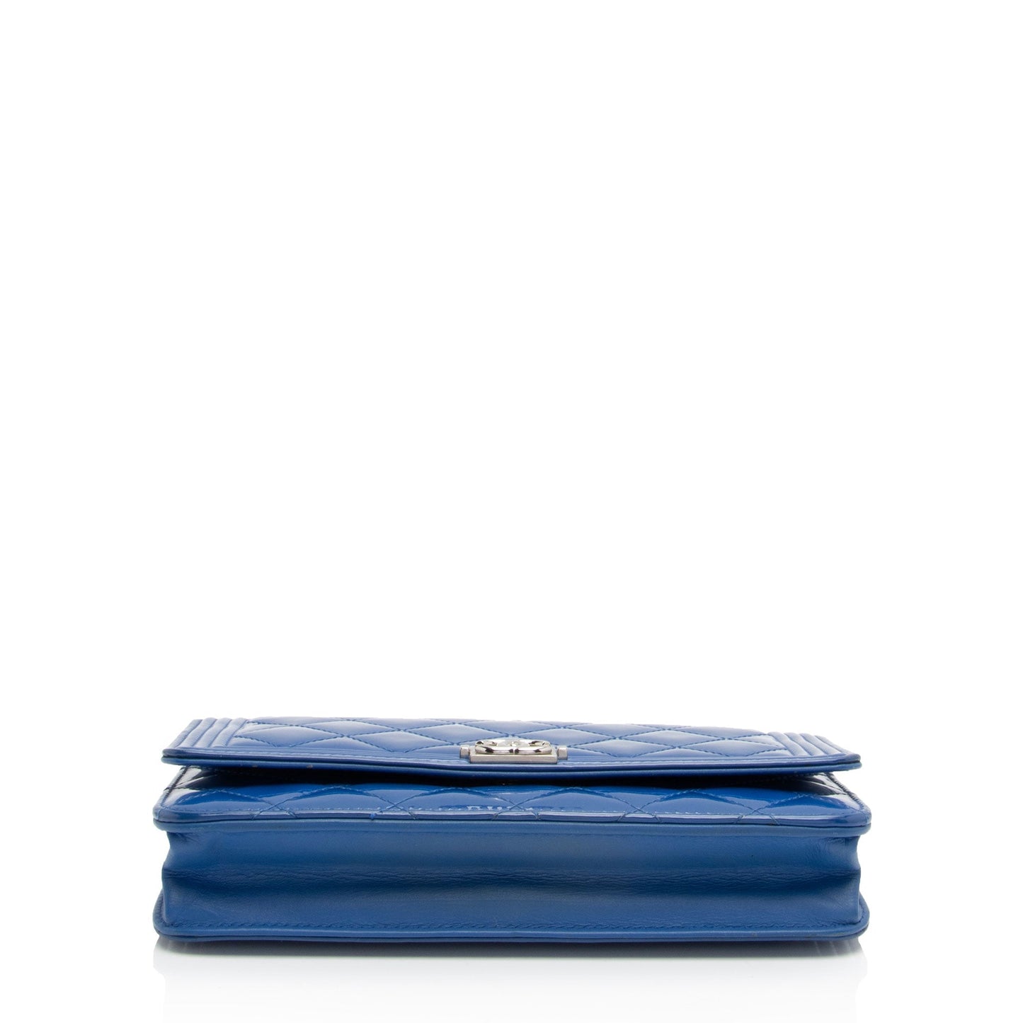 Luxury Chanel Patent Leather Boy Wallet on Chain (SHF-sHLroH)
