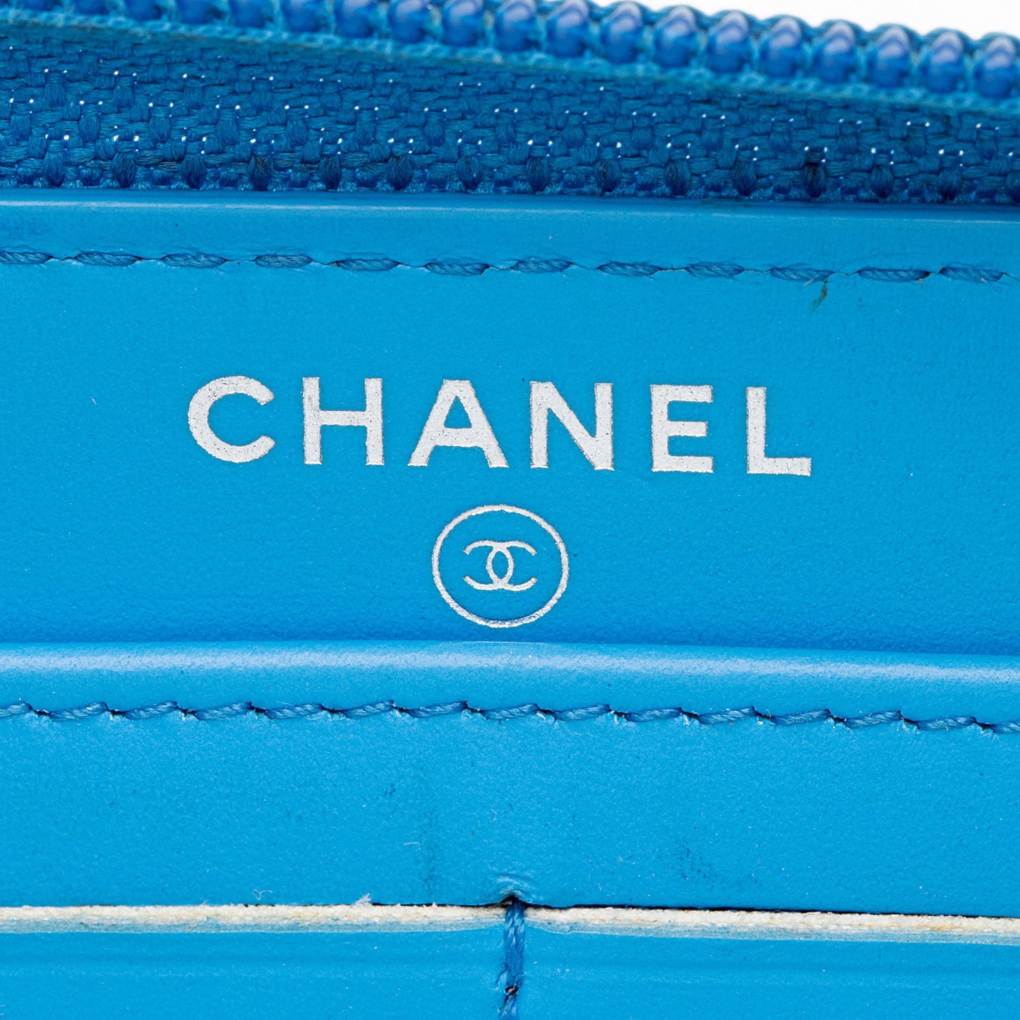 Chanel Patent Leather Boy Zip Around Wallet