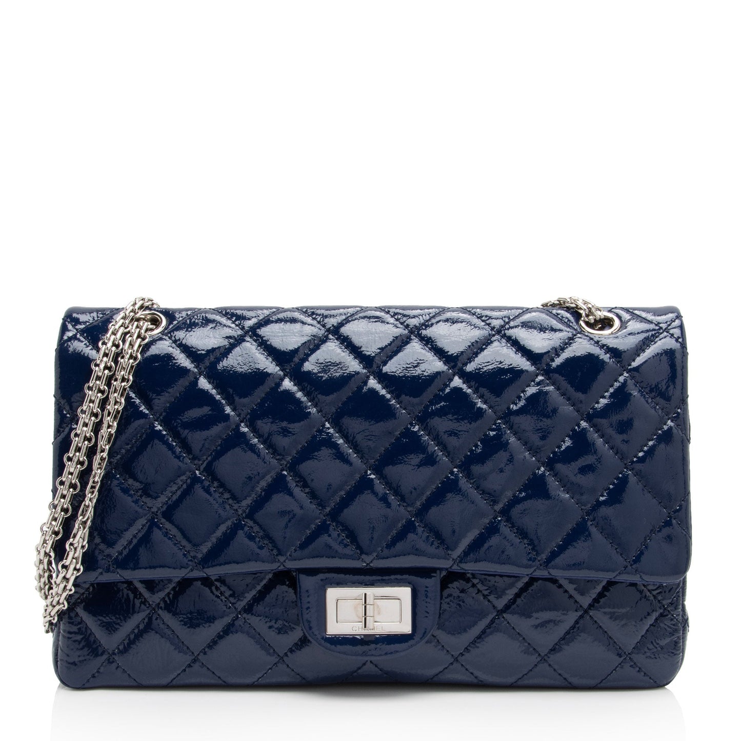 Luxury Chanel Patent Leather Calfskin Reissue 227 Double Flap Bag (SHF-RipkU7)