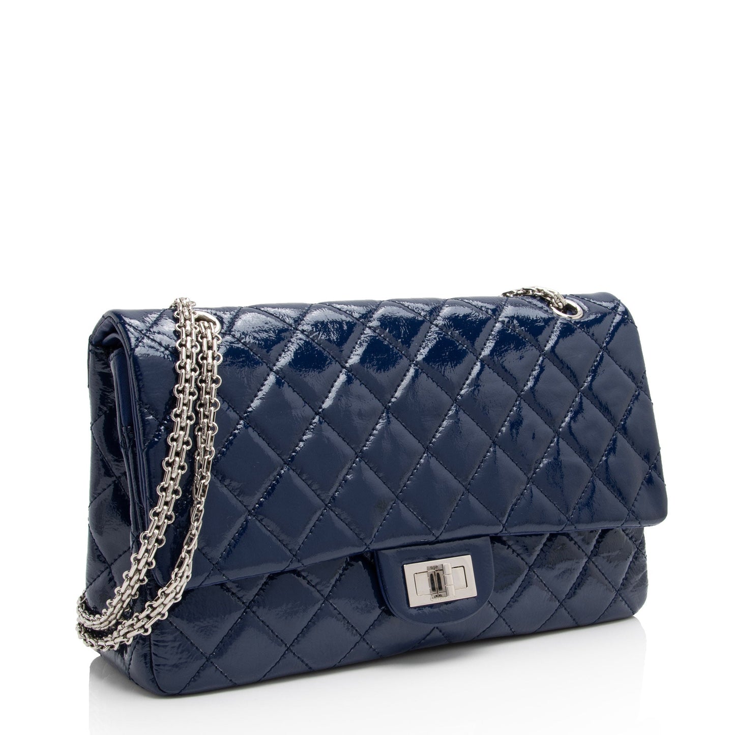 Luxury Chanel Patent Leather Calfskin Reissue 227 Double Flap Bag (SHF-RipkU7)