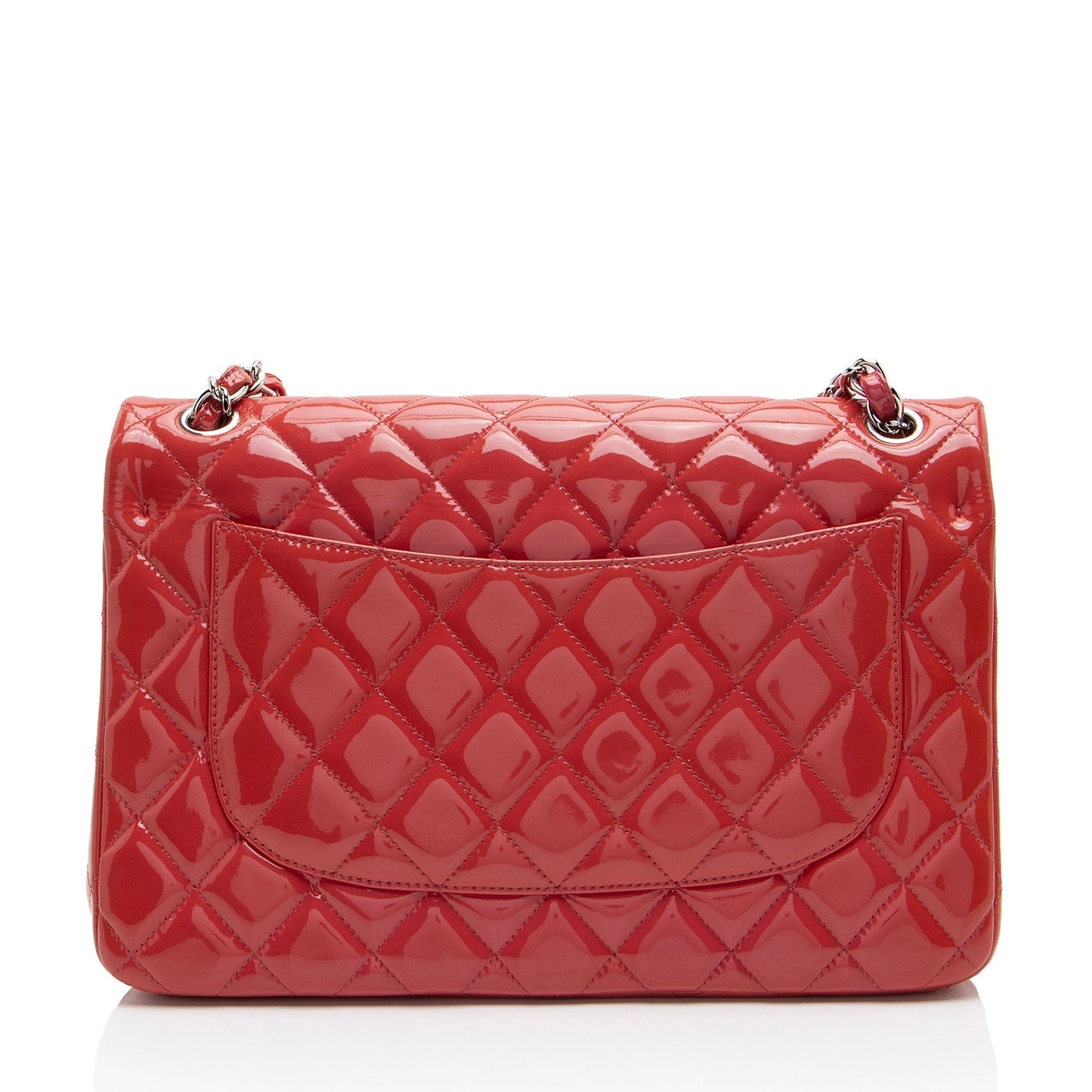 Luxury Chanel Patent Leather Classic Jumbo Double Flap Bag (SHF-2aeN2O)