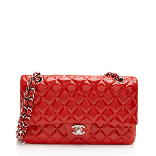 Luxury Chanel Patent Leather Classic Medium Double Flap Bag (SHF-N0PJ3H)