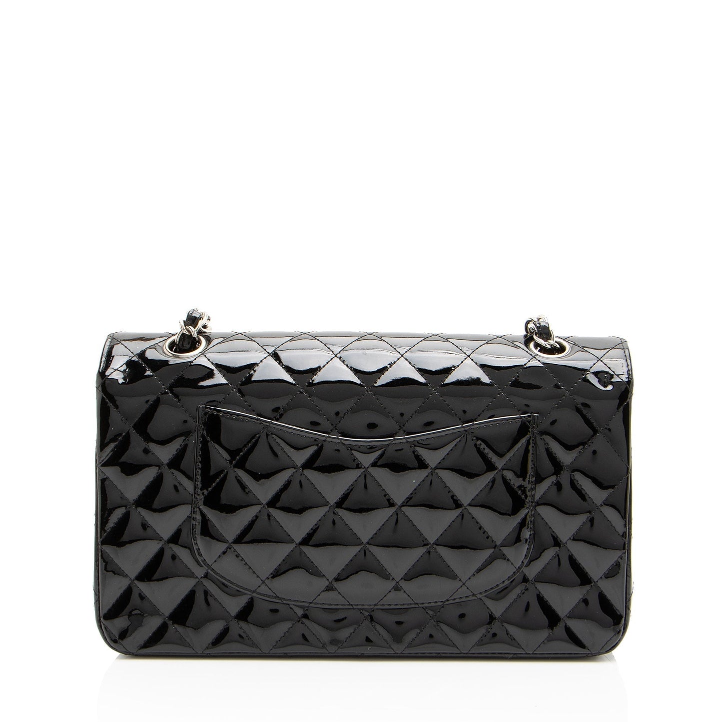 Luxury Chanel Patent Leather Classic Medium Double Flap Bag (SHF-XaMpG8)
