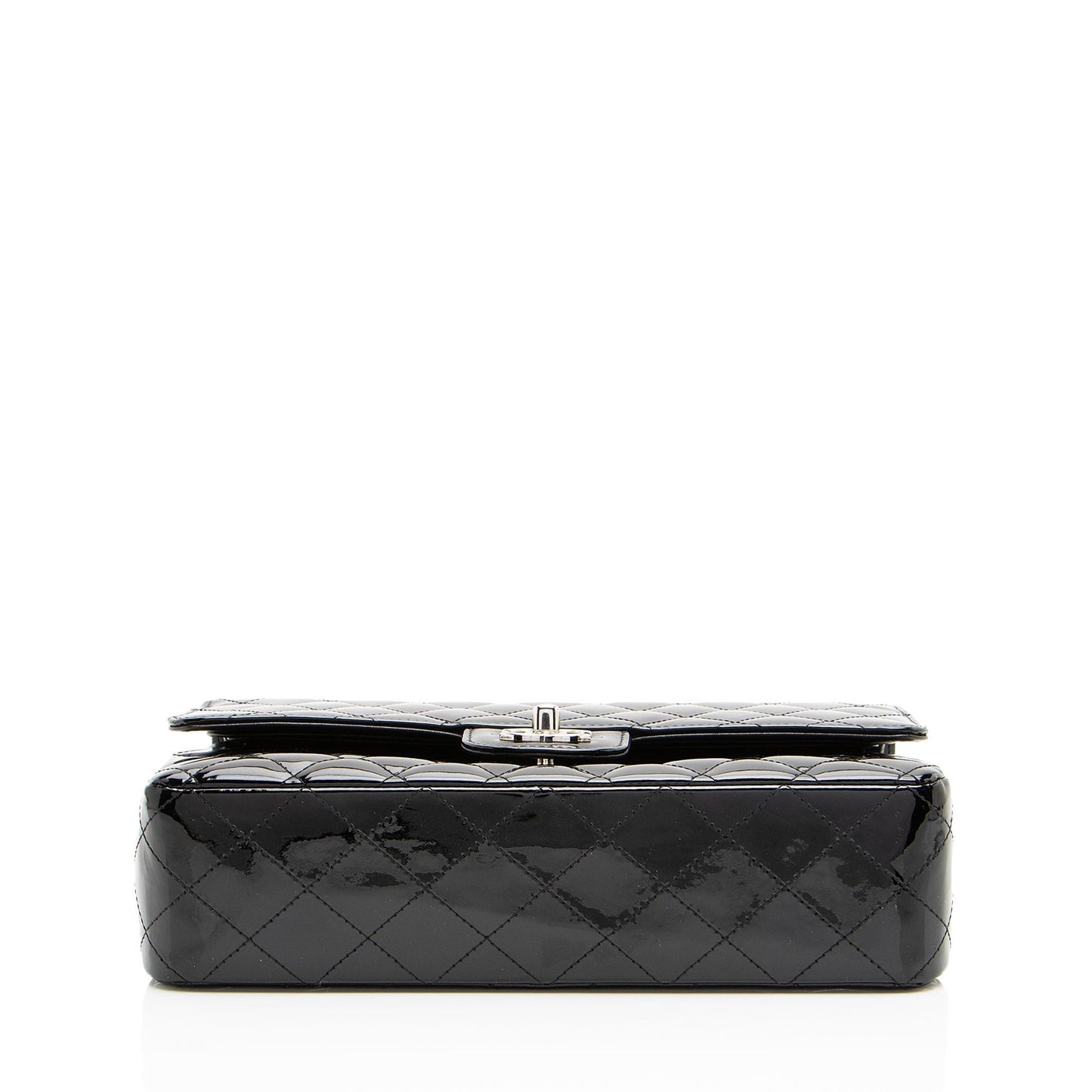 Luxury Chanel Patent Leather Classic Medium Double Flap Bag (SHF-XaMpG8)
