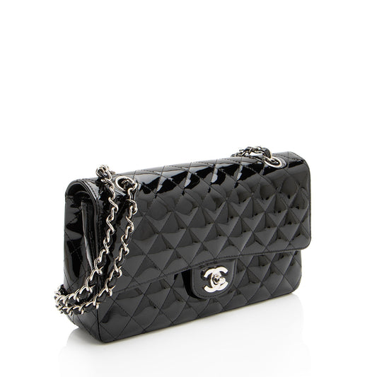 Luxury Chanel Patent Leather Classic Medium Double Flap Bag (SHF-XaMpG8)
