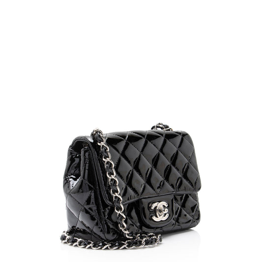 Chanel Patent Leather Classic Square Mini Flap Bag