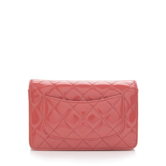 Luxury Chanel Patent Leather Classic Wallet on Chain Bag (SHF-16937)