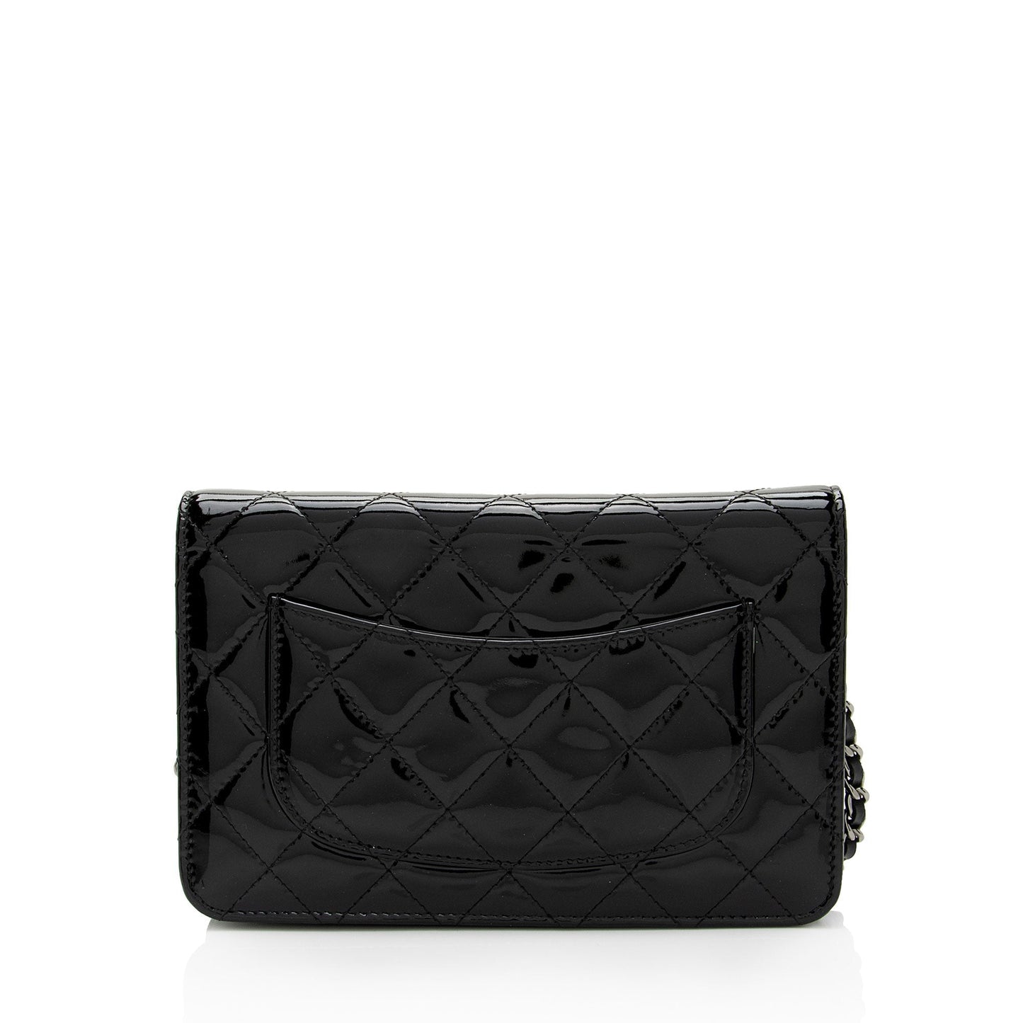 Luxury Chanel Patent Leather Classic Wallet on Chain (SHF-8fowjN)