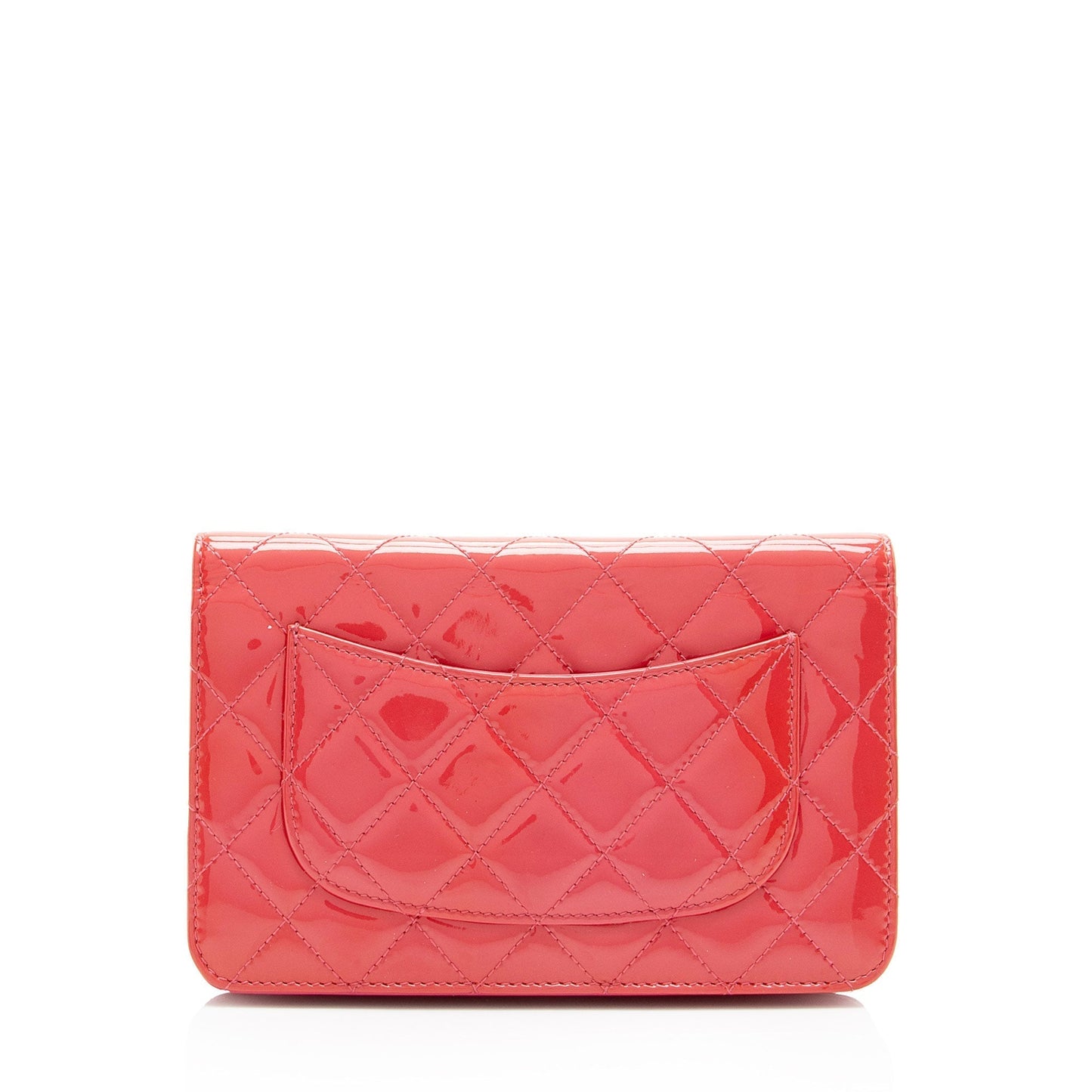 Luxury Chanel Patent Leather Classic Wallet on Chain (SHF-13OxMa)