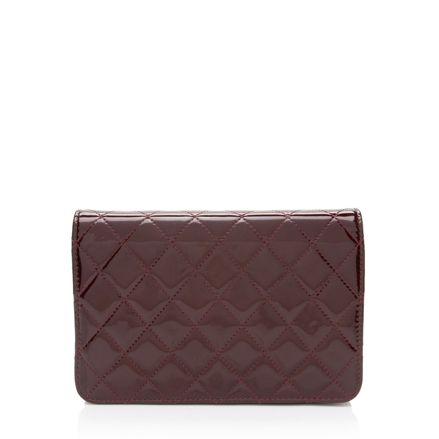 Luxury Chanel Patent Leather Classic Wallet on Chain (SHF-toY5Wd)