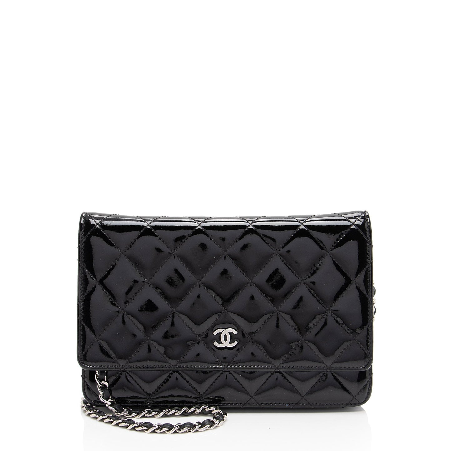 Luxury Chanel Patent Leather Classic Wallet on Chain (SHF-sMkM9h)
