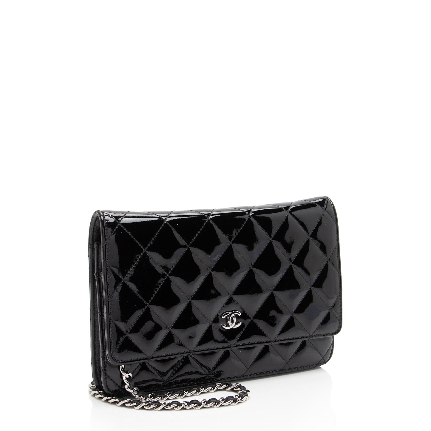 Luxury Chanel Patent Leather Classic Wallet on Chain (SHF-sMkM9h)