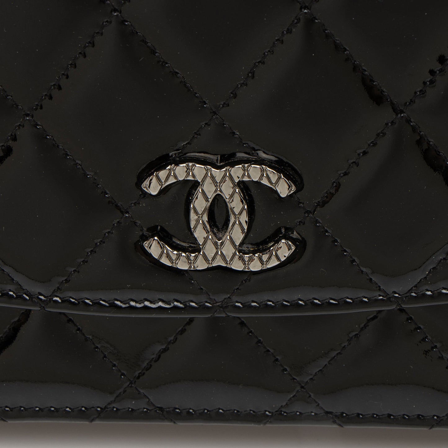 Chanel Patent Leather Classic Wallet on Chain