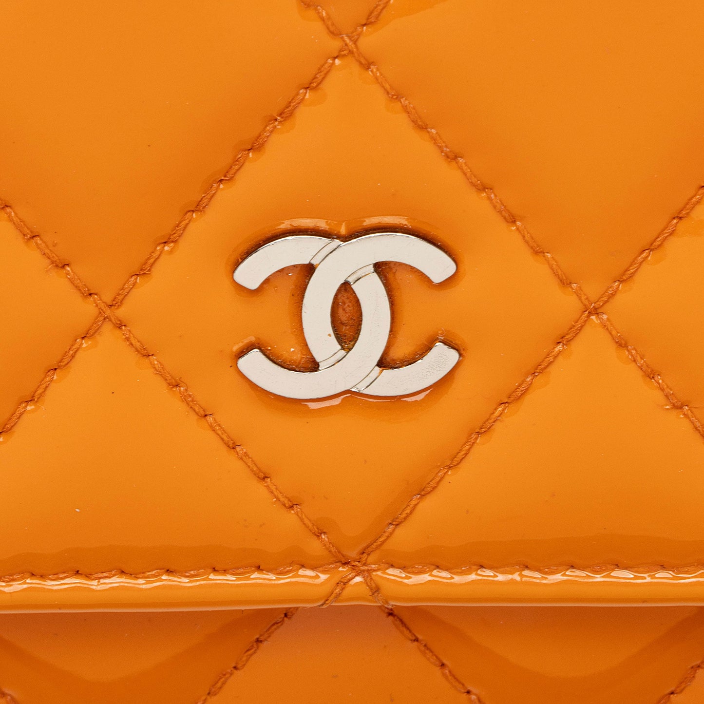 Chanel Patent Leather Classic Wallet on Chain