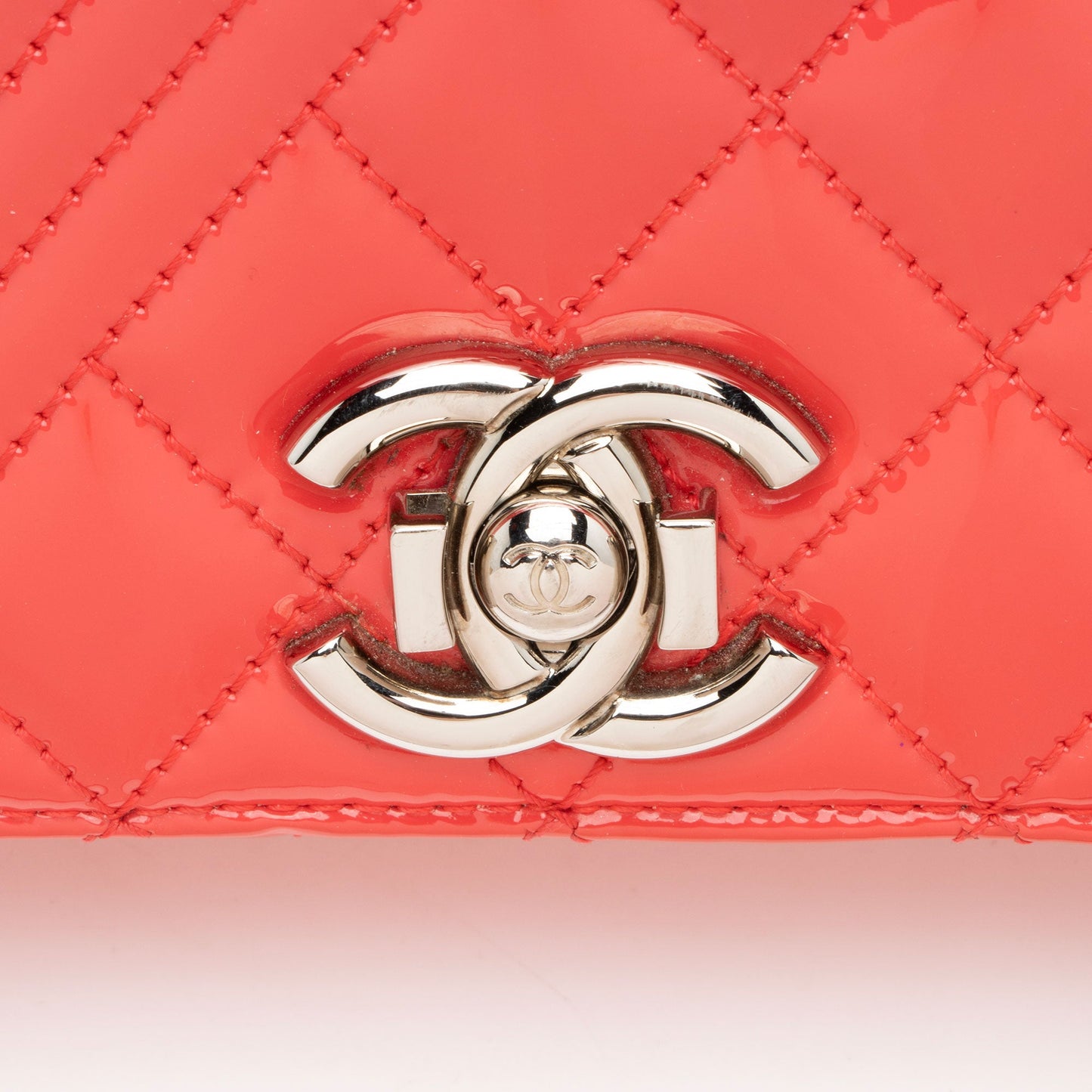Chanel Patent Leather Coco Boy Small Flap Bag