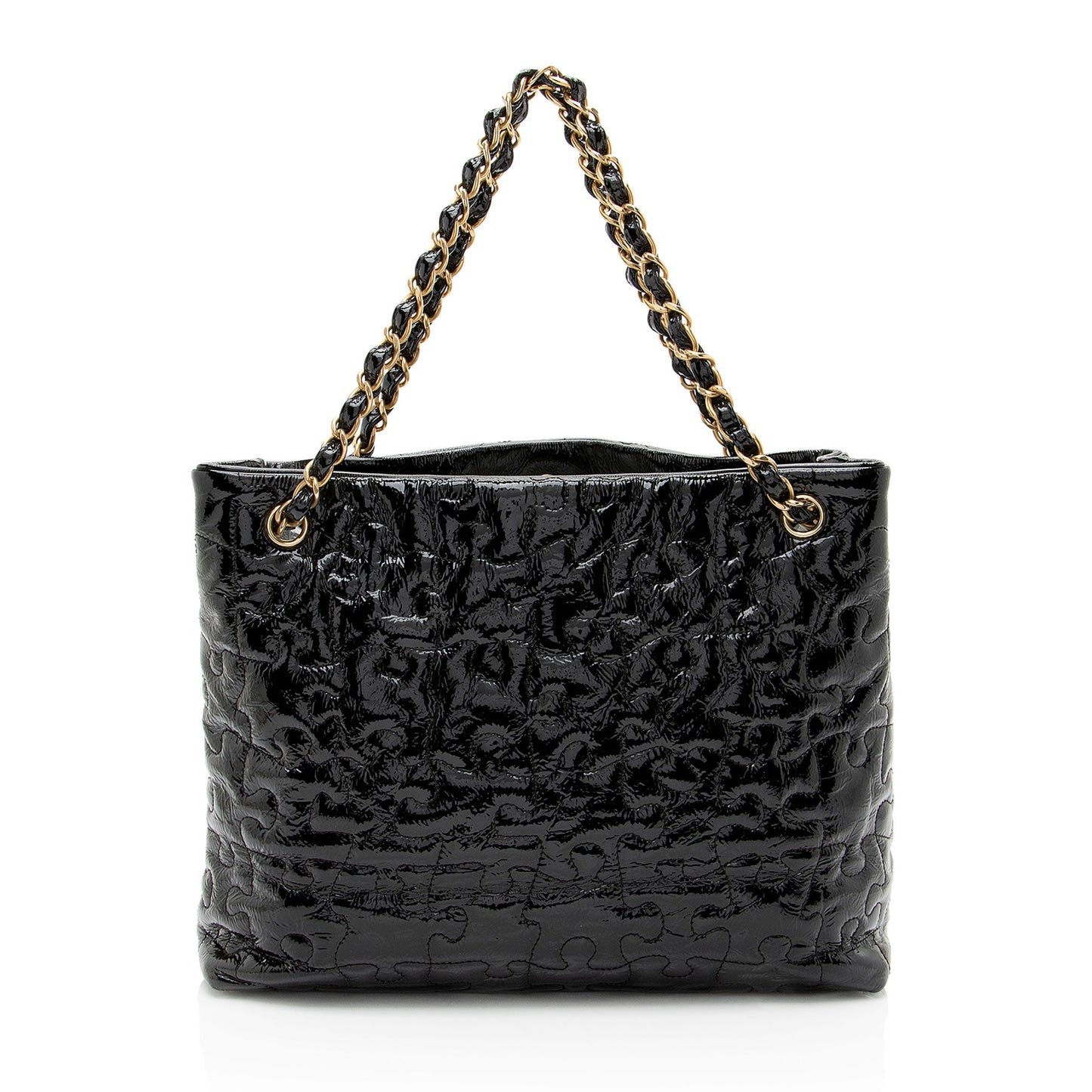 Chanel Patent Leather Puzzle Tote